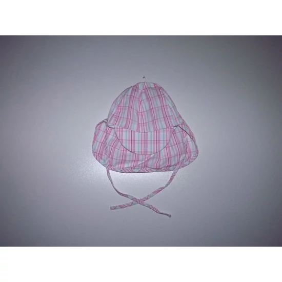 Kép a(z) Tündéri rózsaszín mintás napsapka tarkóvédővel 6-9 hó - új termékhez