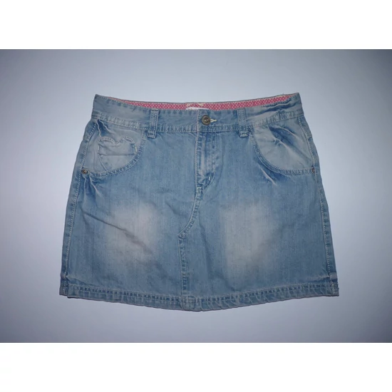 Kép a(z) 158-as vagány koptatott farmer miniszoknya termékhez