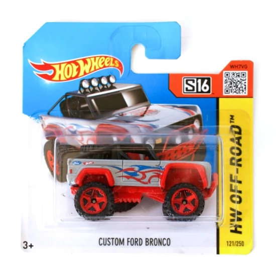 Kép a(z) Hot Wheels Custom Ford Bronco kisautó termékhez